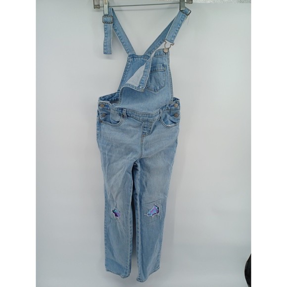 Cat & Jack Other - Cat & Jack Overalls Girls Large Blue Jeans 10/12 Sequin School Casual